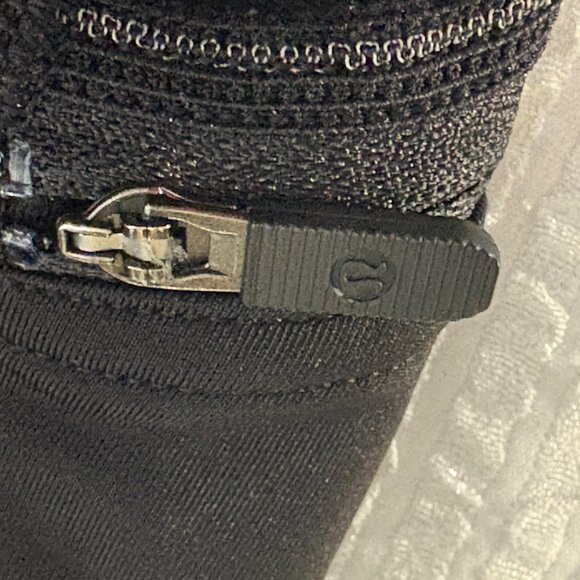 Lululemon Keep The Fleece Tight Leggings 28" Black Tech Fleece Water Resistant 2 - Picture 11 of 11